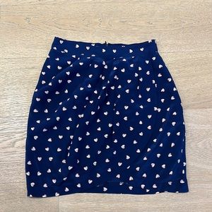 Yumi Kim navy skirt with hearts